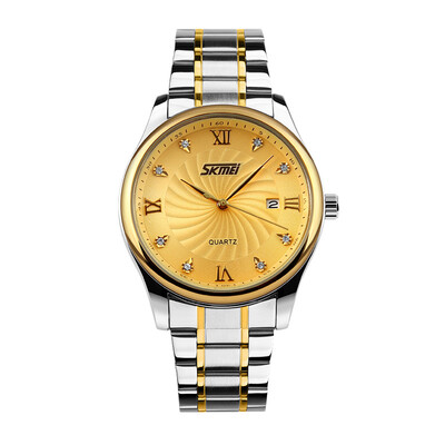 

SKMEI Retro fashion waterproof watch Steel strap Roman numerals