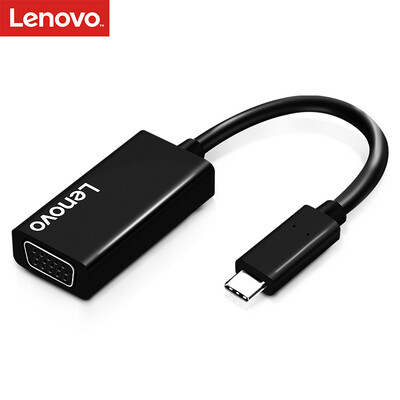 

Lenovo C202 Type-C to VGA adapter Hub hub USB-C docking station mini adapter data cable notebook projector black