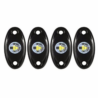 

4pcs LED Rock Light Waterproof Truck Boat Underbody Glow Trail Rig Lamps