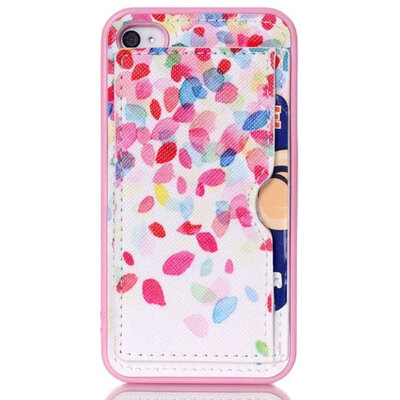 

мити живописи мультфильм мягкой кожаный чехол для iPhone 4s Apple iPhone 4, в случае phone4s телефон Shell пробку в карты