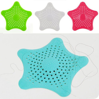 

2pcs Five Star sink filter plug strainer Basin Bathtub Stopper shower drain cover rubber bath stopper with sucker