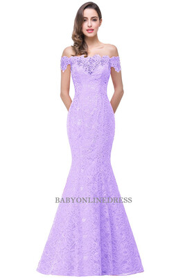 

Elegant Crystal Beaded Lace Mermaid Long Evening Dresses hot Prom Party Dress