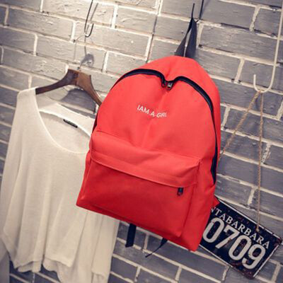 

Fashionable New Letter Canvas Backpack for Girl Travel Backpack Couple Backpack