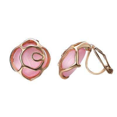 

Yoursfs clip earrings for women Flower series gold plated earring
