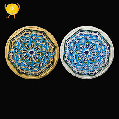 

Saudi Arabia opens the Ramadan coin Islamic coin octagonal goldsilver coins collectibles