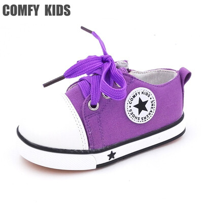 

COMFY KIDS Anti slip sole child sneakers shoes soft bottom baby toddler shoes boys girls sneakers child canvas boy girl