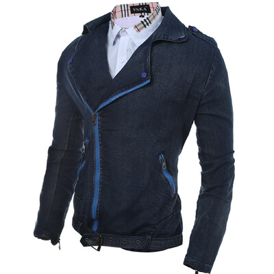 

Zogaa New Men's Jacket Fashion Jeans Slim Short