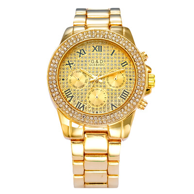 

Luxury Watch Men Women Crystal Dress Quartz Watches Crystal Elegant Business Wristwatch Best Gifts GD20150