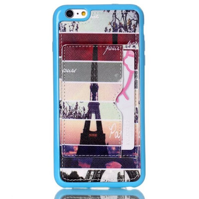 

MITI New Shockproof Cell Phone Protective Cover with Card Stand Soft PU Leather Hard Back Case For iPhone 6 Plus 5.5