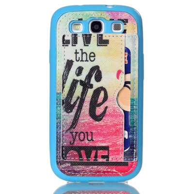 

мити новенький кожа слот для Samsung Galaxy S3 i9300 с позиции телефоны бесплатная доставка по отслеживанию.