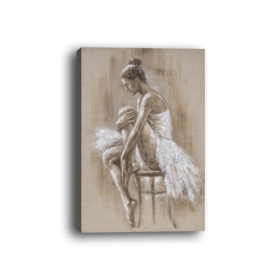 

Framed canvas modern living room bedroom background wall figure decorative painting dancer girl