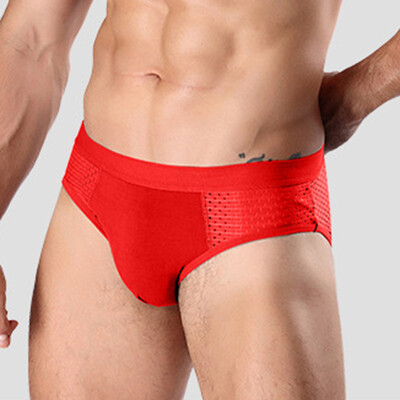 

Men&39s Underwear Ice Silk Men Modal Mesh Breathable Triangle Underwear