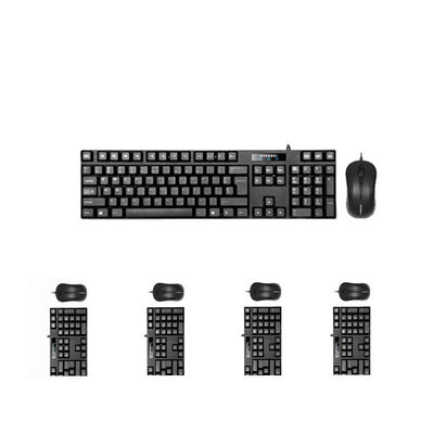 

HYUNDAI HY-MA71KA7MA75NK3000K275 wired mouse&keyboard set desktop dedicated keyboard PS2 round mouth mouse USB square mouth black five suit