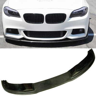 

H Style Carbon fiber Front Bumper Lip Fit For BMW 5-Series 528i F10 F18 M-Sport