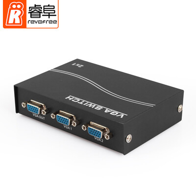 

REVOFREE VGA switcher into a high-definition video switch multi-display sharing device black CY-V201