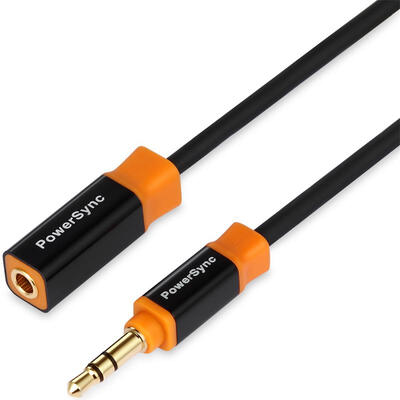 

PowerSync) 35-KRMF30 3.5mm stereo audio cable extension line male to female 3m