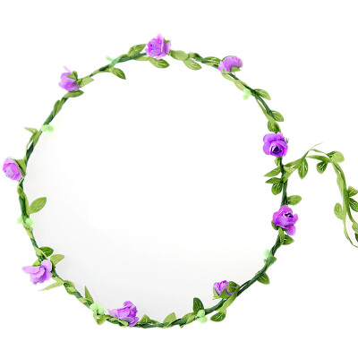 

Garland Boho Style Mix Color Floral Flower Wedding Hairband HeadBand Girls