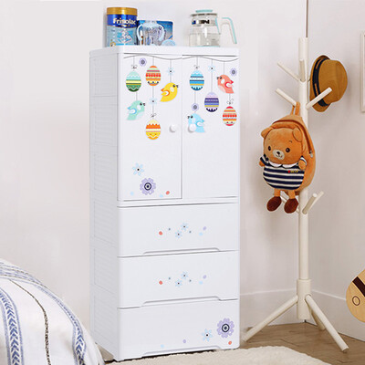 

Also ya plastic multi-layer storage cabinet baby baby wardrobe children storage cabinet hanging clothes simple wardrobe six layers 3 compartment 3 drawers