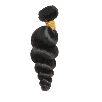 

Candace Brazilian Loose Wave Hair Weave 1 Piece 8-28inch 100 Natural Human Hair Bundles Natural Black Double Weft