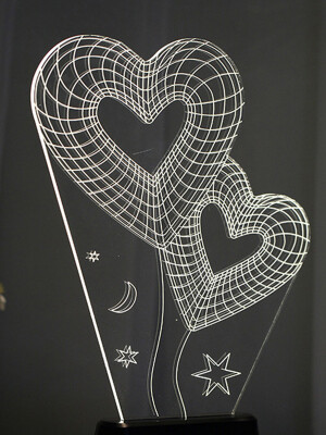 

AINA 16 color moon heart night light