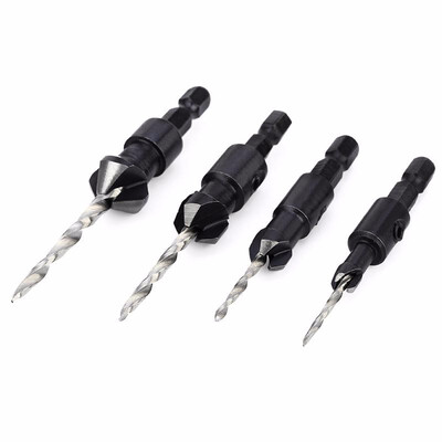 

4pcs 4MM - 10MM Wood Drill Hexagonal Reamer