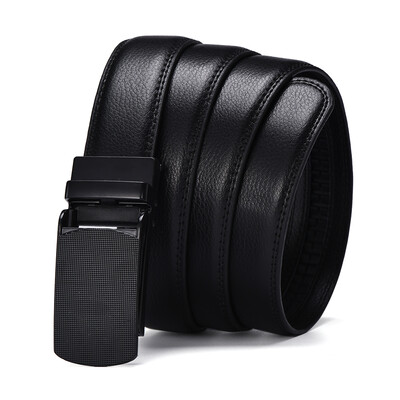 

XHtang Fashion Mens Belt Automatic Buckle Belt Genuine Leather Waistband Jeans Gift