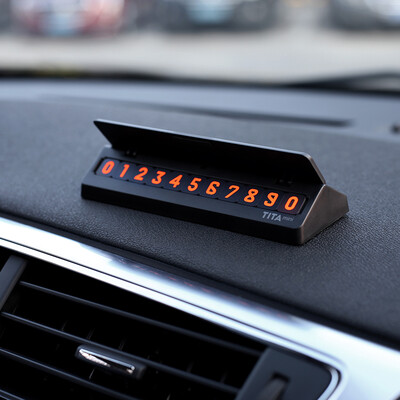 

Xiaomi Youpin TITACaraline TITA MINI car hidden temporary stop sign phone sign roadside temporary parking car number card exquisit