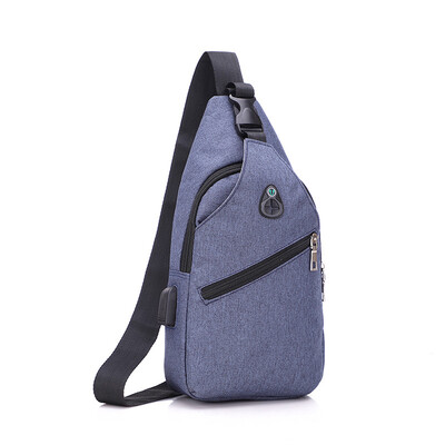 

Shoulder Bags USB Charging Crossbody Bags Men Anti Theft Chest Bag School Short Trip Messengers Bag New Arrival