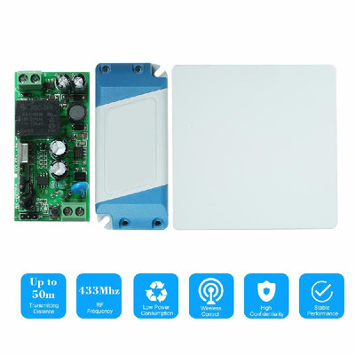 

1 Channel AC85V－250VDC15V-120V 10A RF Wireless Remote Control Switch Receiver 1PCS 1 Key RF 433MHz Transmitter Remote Controller