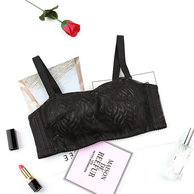 

Xia Weifang tube top bra comfortable casual tube top type BC cup thin section anti-lighting ladies underwear 8689 black B75