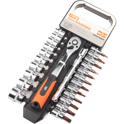 

Worker WORKERBEE 24 pcs 10mm Series AS004-024G Auto Repair Sleeve Series Set Fast Ratchet Wrench Set Machine Repair Tool Auto Repair Tool