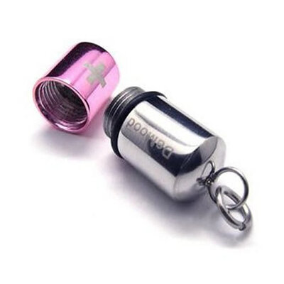 

Hpolw Fashion Punk Womens Stainless Steel Casting Pink&Silver Pill Cross Pendant Hollow Necklace,18-28 inch Chain