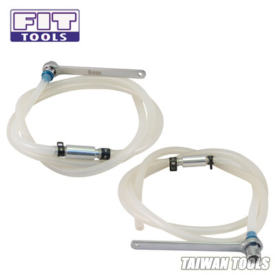 

FIT TOOLS Mini 8mm Brake Fluid Clutch Bleeder Hose with 12 Point Wrench andCheck Valve