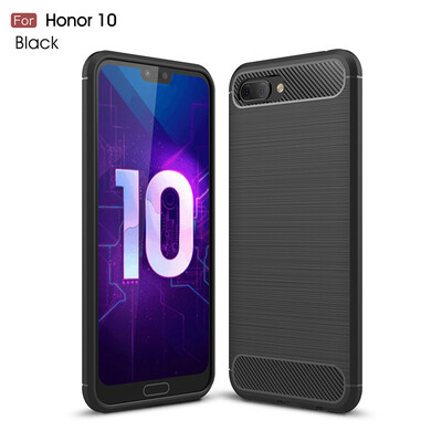 

Goowiiz Phone Case For Huawei Honor 1010 Lite Fashion Slim Carbon Fiber TPU Soft Silicone Prevent falling