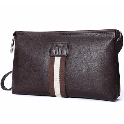 

Haotton HAUTTON the new large-capacity men&39s handbags fashion leisure men&39s bag cowhide hand bag men Korean version of the handbag SZB78SJ coffee color