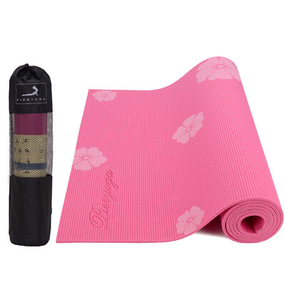 

Pierre Yoga PVC6mm Print Нескользкий йога-матовый Rose Saffron поставляется с рюкзаком