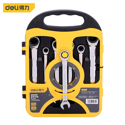 

Deli fast ratchet combination wrench set 7 pieces DL4207