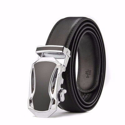 

XHtang Fashion Mens Belt Automatic Buckle Belt Leather Belt Business Suit Belt Jeans Gift