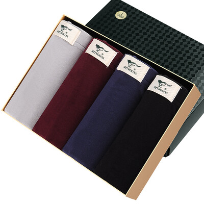 

Seven wolves men&39s underwear men&39s flat pants blue fine sticky slender U Umbrella bag men&39s underwear four pants 4 boxed XXL