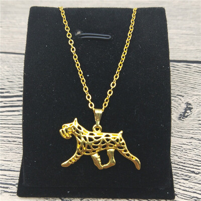 

New Schnauzer Necklace Trendy Style Schnauzer Pendant Necklace Women Pet Jewellery Fashion Animal Dog Jewellery