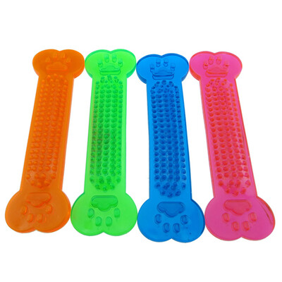 

Durable Pet Dog Puppy Baby Bone Shaped Dental Teeth Chew Toy Fetch Play Training