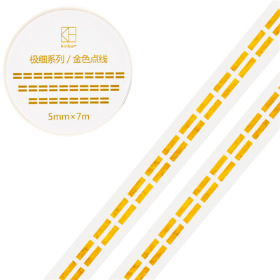 

Kinbor hand book&paper tape 5mm7mhand book sticker foundation fine section tape golden dividing line DTB64295