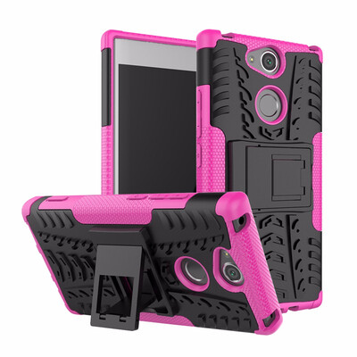 

Goowiiz Phone Case For Sony Xperia XA2XA2 UltraL2 Armor Tire Texture Rugged Protection PCTPU Full Protection