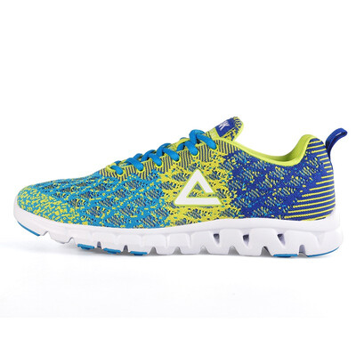 

Peak PEAK fashion sports shoes male running shoes DH610327 port blue fluorescent yellow 45 yards