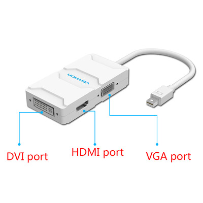 

предупреждение, 3 в 1 мини - DP displayport hdmi / DVI / VGA display port кабель адаптер для проектора, индикатор, Apple MacBook Pro Microsoft поверхности про 2 3