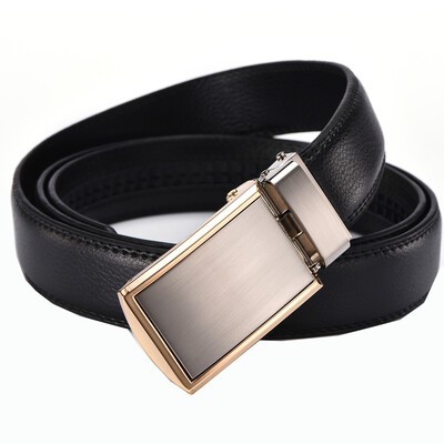 

XHtang Fashion Mens Belt Automatic Buckle Belt Leather Belt Business Suit Belt Jeans Gift