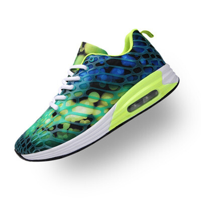 

2018 new spring trend air cushion shoes mens shoes women sneakers camouflage mesh sports shoes couple models pu cushion bottom