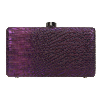 

Fawziya Heart Lock Womens Clutches & Evening Bags Shiny Cowhide Clutch