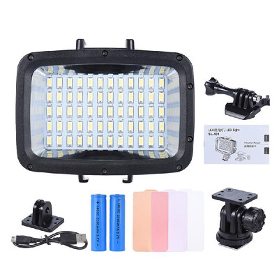 

Andoer Ultra Bright 1800LM 3 Modes Waterproof Underwater 40m 5500K 60pcs LED Diving Fillin Light Video Studio Photo Lamp for Xiao