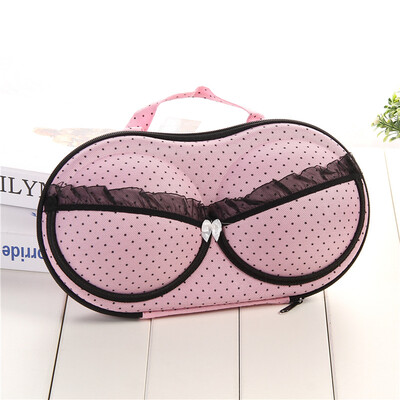 

Shouyou EVA Bra Box Travel Portable Storage Bag Cute Underwear Covered Bra Storage Box JD-SN-18 Foundation Black Spot